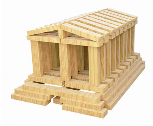 constructie jucarie lemn